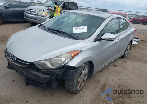 2013 Hyundai Elantra Limited z USA, uszkodzony, nr VIN KMHDH4AE8DU636428
